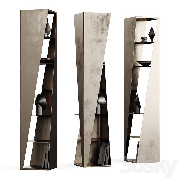 Cattelan Italia Rocket Bookcase 3DS Max Model - thumbnail 2