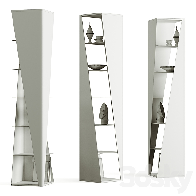 Cattelan Italia Rocket Bookcase 3DSMax File - thumbnail 3