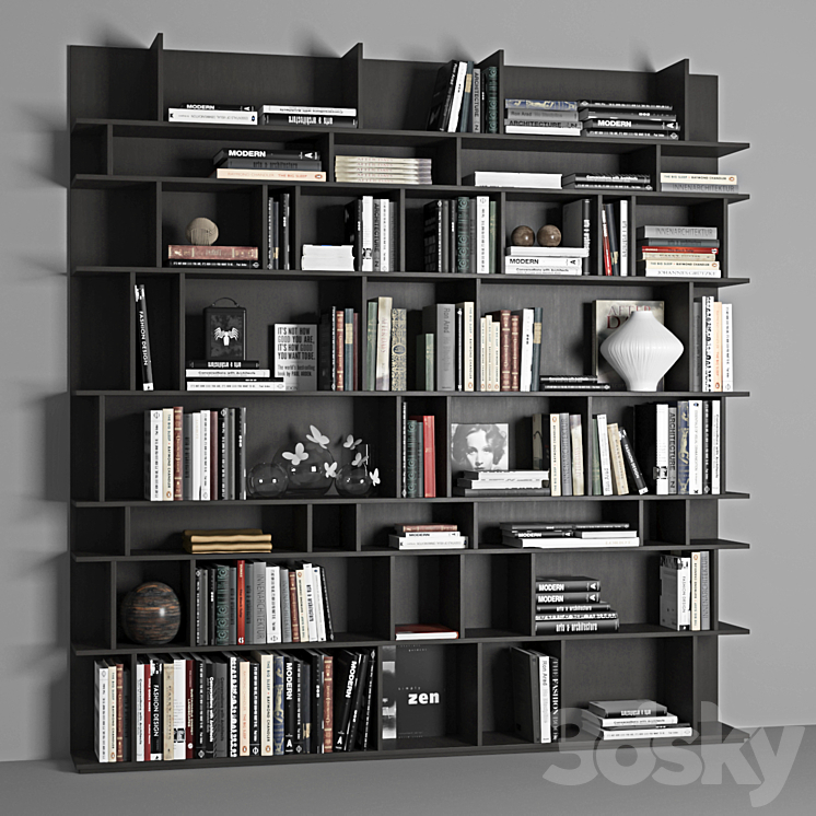 Cattelan wally bookcase 3DS Max - thumbnail 2