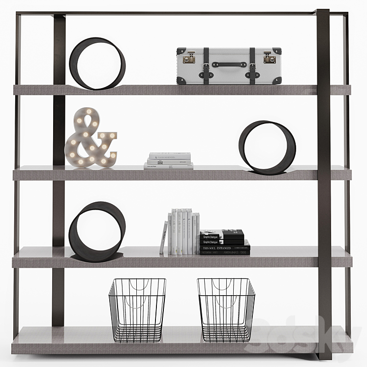 Cierre Imbottiti Bookcase O 3DS Max - thumbnail 1