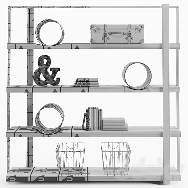 Cierre Imbottiti Bookcase O 3DSMax File - thumbnail 5