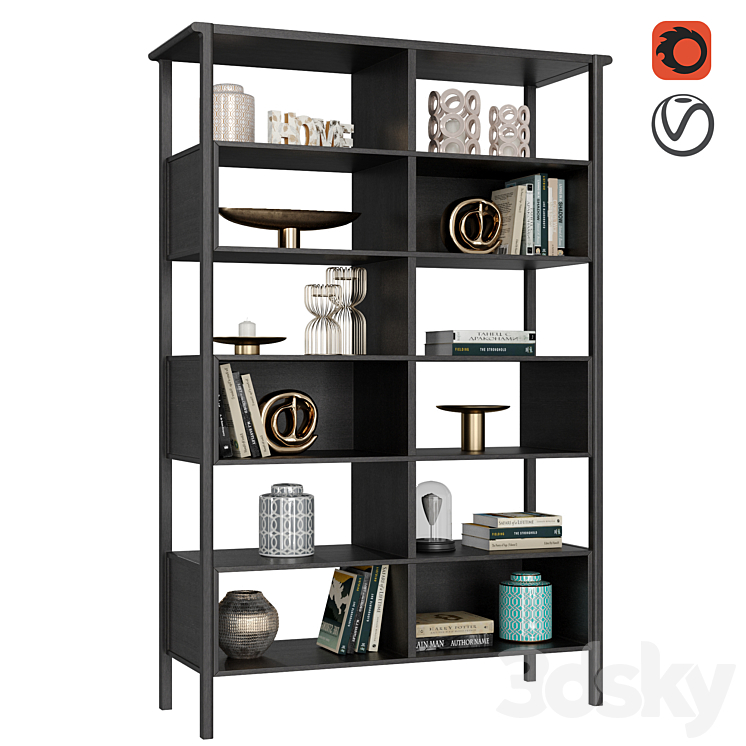 Dantone Home Contempo Shelving 3DS Max - thumbnail 1