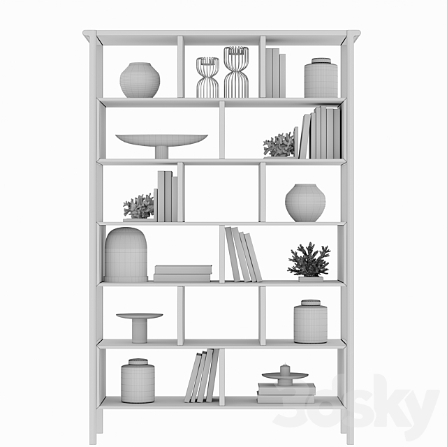 Dantone Home Contempo Shelving 3DS Max Model - thumbnail 5