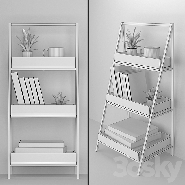 Decor Set 05 stairs 3DS Max Model - thumbnail 2