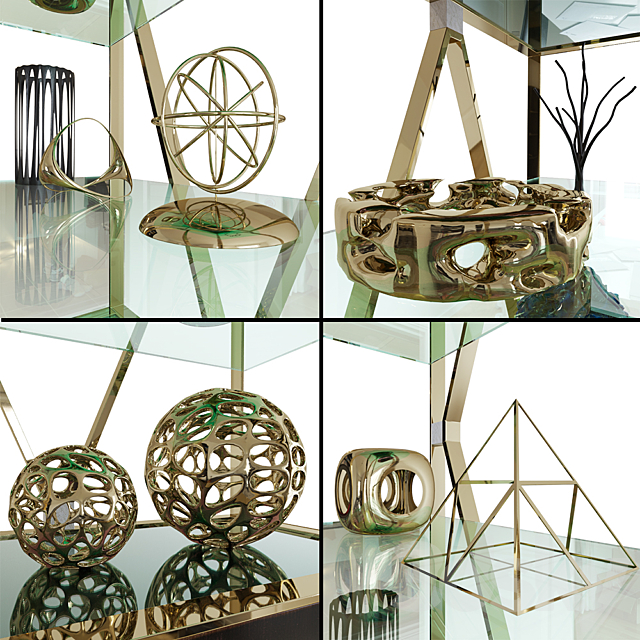 Decor set Marioni | 4 DEBBIE SMALL BOOKCASE 3DSMax File - thumbnail 2