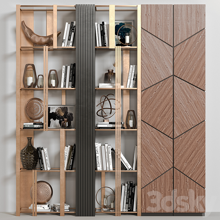 Decorative wardrobe 06 3DS Max - thumbnail 1