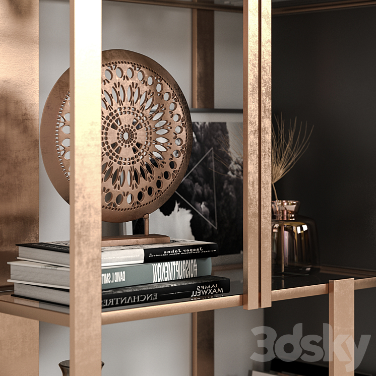 Decorative wardrobe 06 3DS Max - thumbnail 2