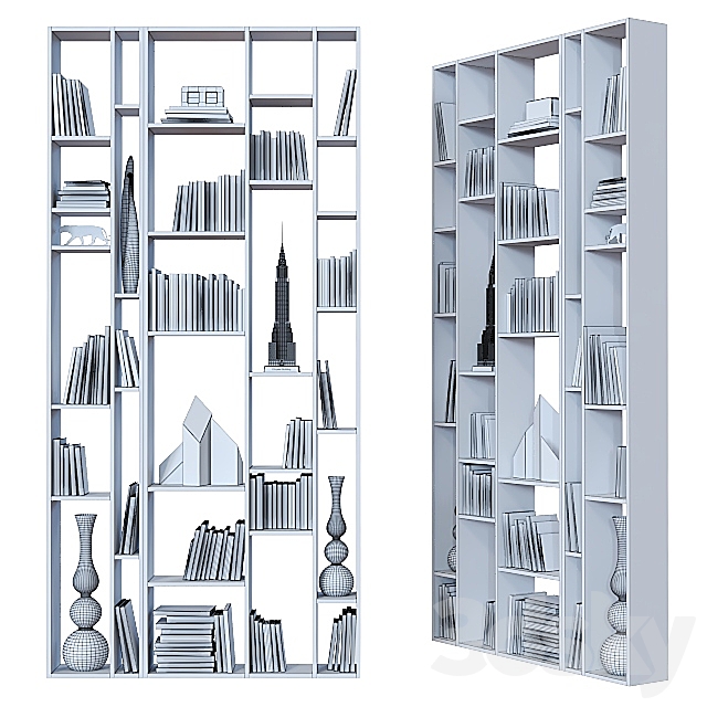 Double-sided shelving 011. 3DSMax File - thumbnail 2