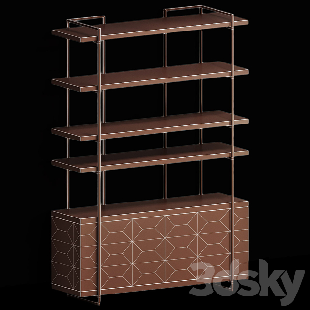 Eichholtz Gregorio cabinet 3DS Max Model - thumbnail 3