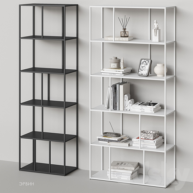 Erwin shelving Divan.ru 3DS Max Model - thumbnail 2