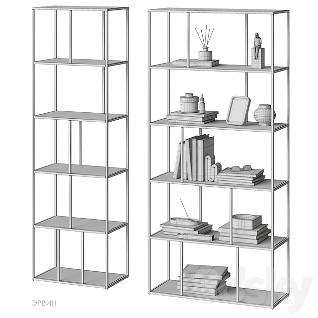 Erwin shelving Divan.ru 3DS Max Model - thumbnail 6