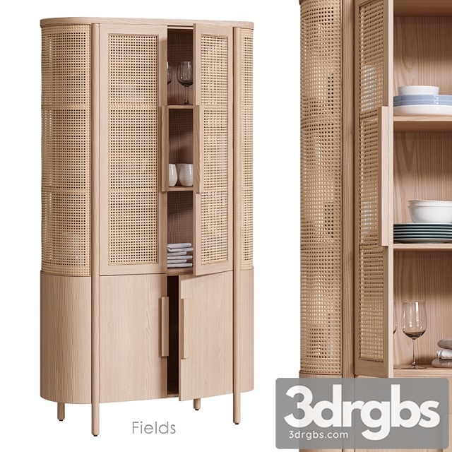 Fields Cabinet For Storage By Crate Barrel 3dsmax Download - thumbnail 1