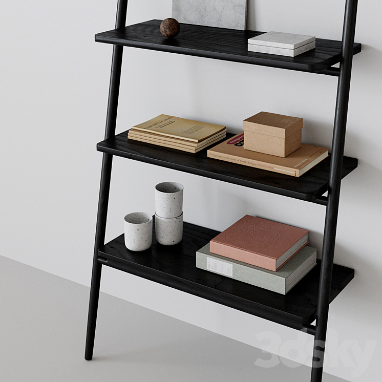 Folk ladder shelving by norm architects 3DS Max - thumbnail 2