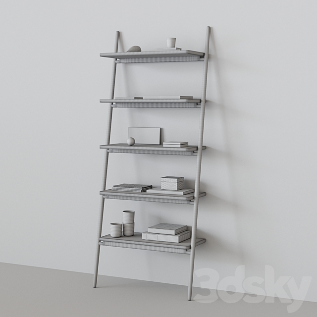 Folk ladder shelving by norm architects 3DSMax File - thumbnail 4