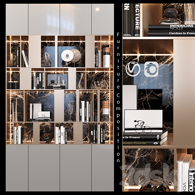 Furniture Composition | 25 3DSMax File - thumbnail 1