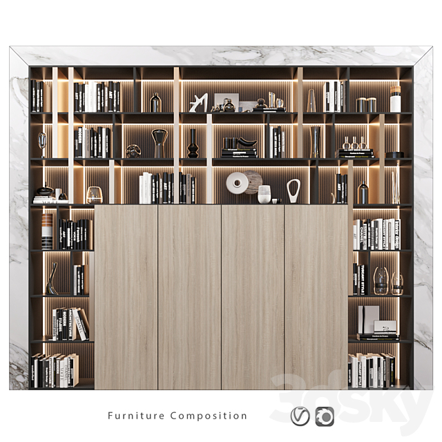 Furniture composition | 269 3ds Max - thumbnail 1