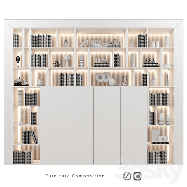 Furniture composition | 269 3ds Max - thumbnail 2