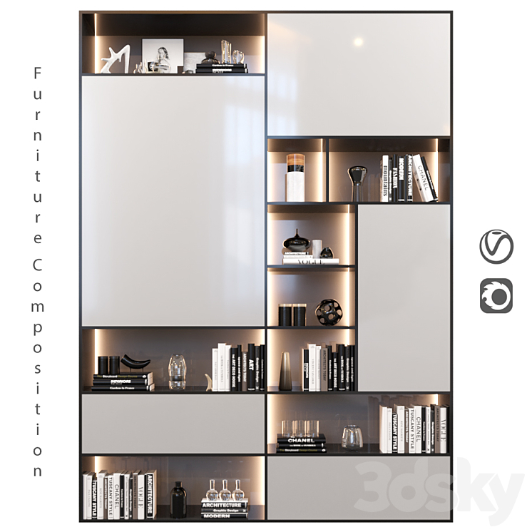 Furniture Composition | 28 3DS Max - thumbnail 1