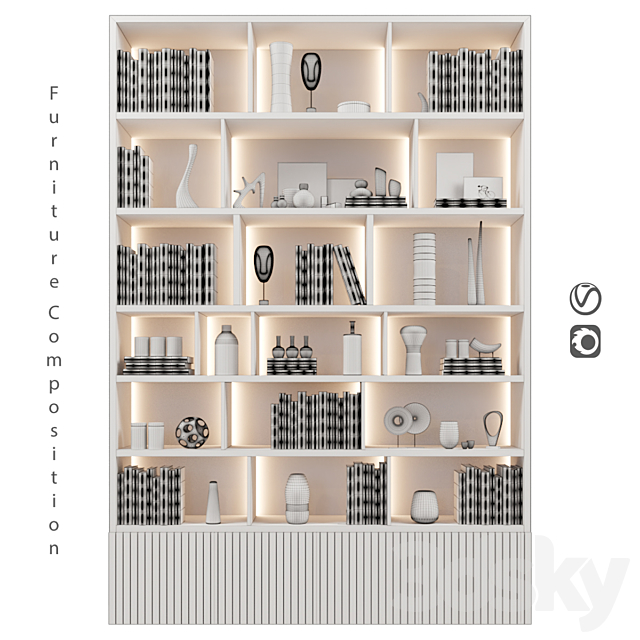 Furniture composition | 298 3ds Max - thumbnail 2