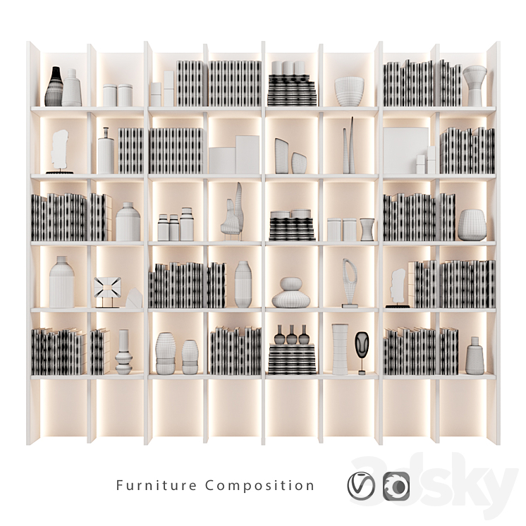 Furniture Composition | 38 3DS Max - thumbnail 2