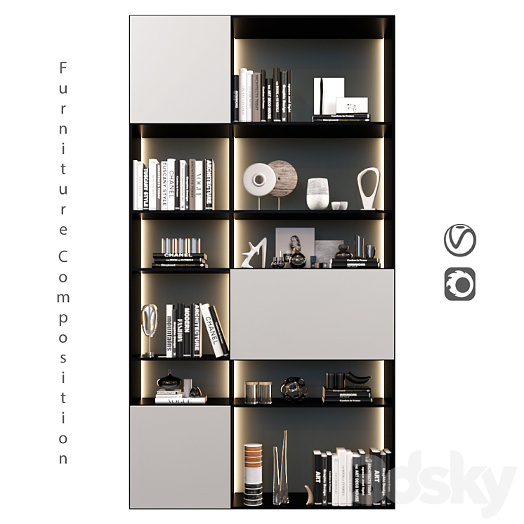 Furniture Composition | 43 3DS Max - thumbnail 1