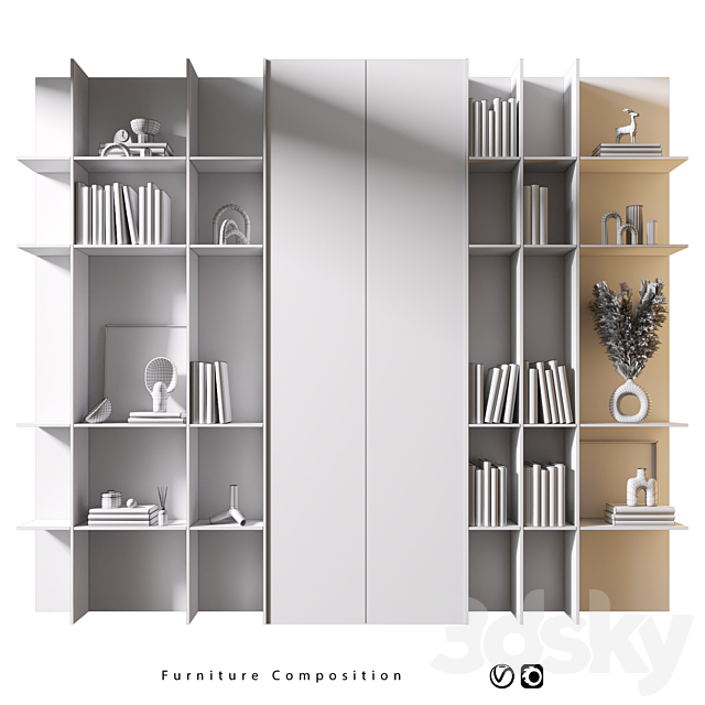 Furniture Composition | 505 3DS Max Model - thumbnail 6