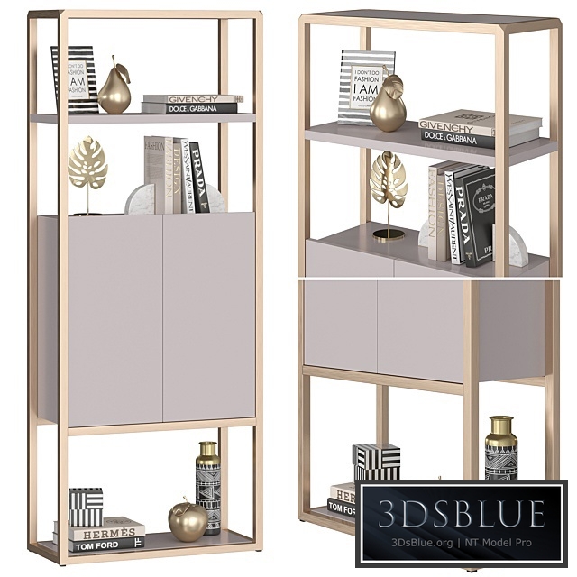 GARDA DÉCOR shelving unit SPACE 3DS Max - thumbnail 3