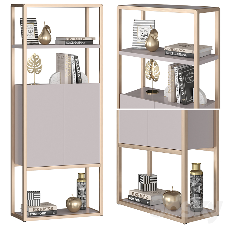 GARDA DÉCOR shelving unit SPACE 3DS Max - thumbnail 1