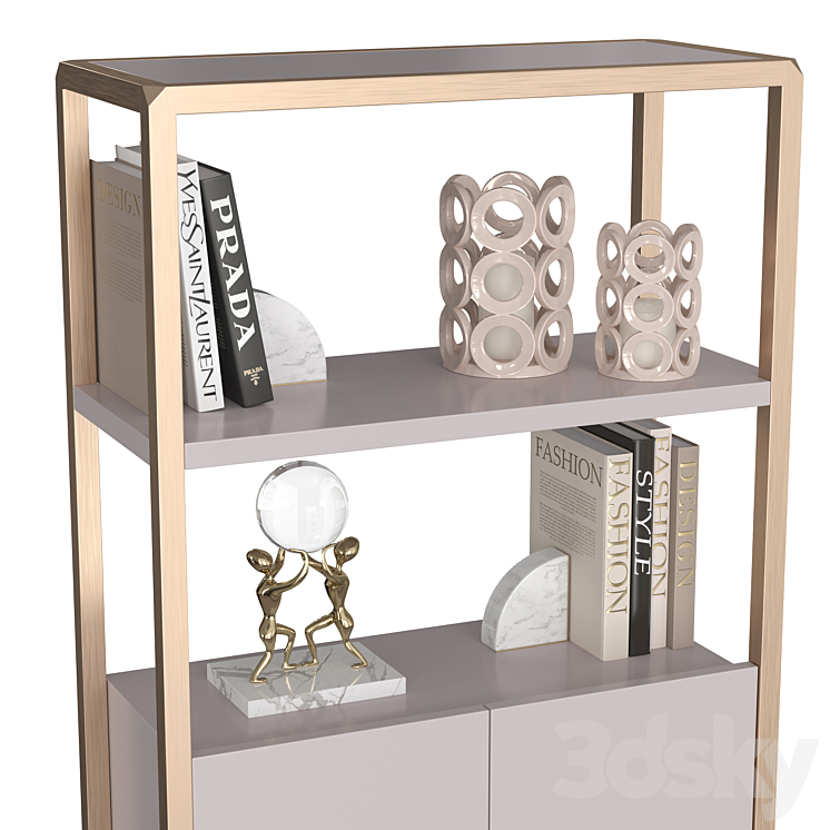 GARDA DÉCOR shelving unit SPACE 3DS Max - thumbnail 2