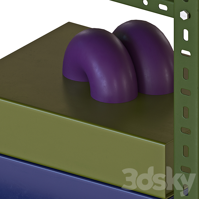 Hay Shelving Unit 2 3DSMax File - thumbnail 3