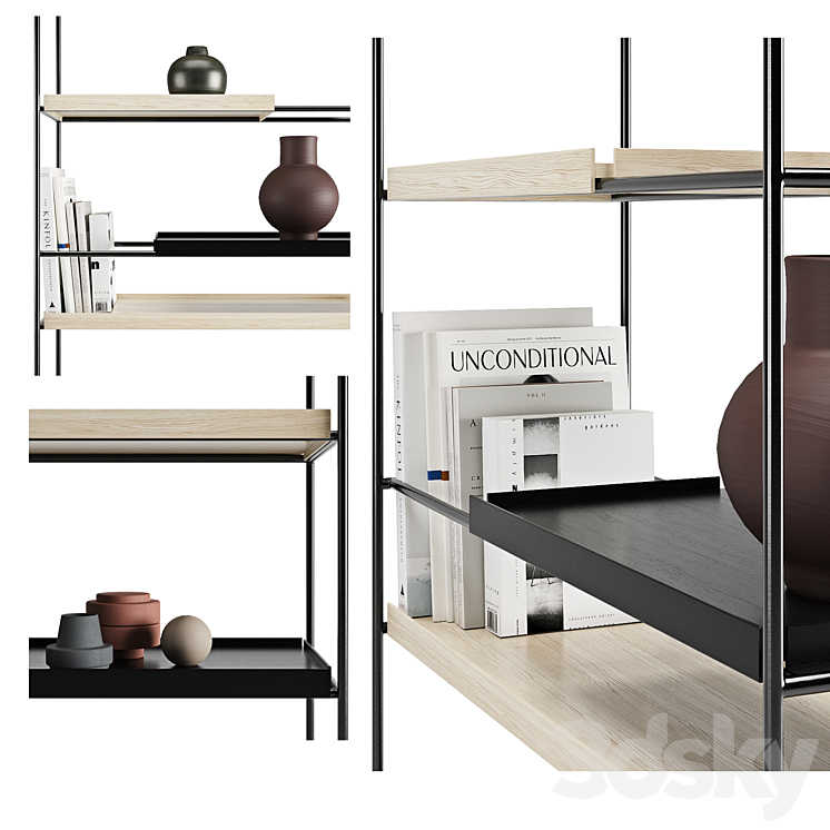 High tray shelf 3DS Max - thumbnail 2