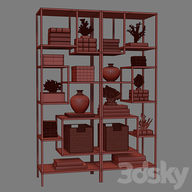 Horchow Dillenger Etagere 3DSMax File - thumbnail 5