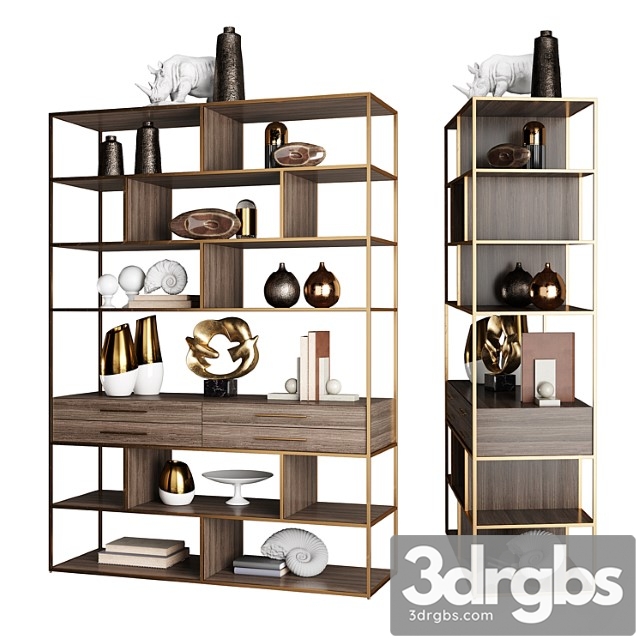 Horchow Mack Geometric Etagere 1 3dsmax Download - thumbnail 1