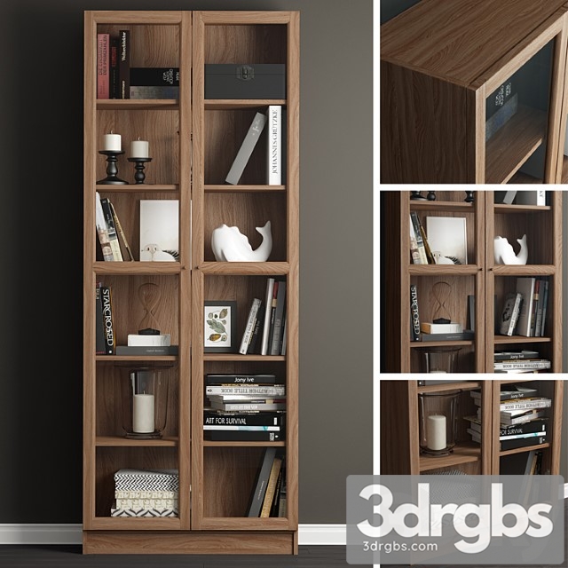 Ikea Billy Oxbierg 1 Shelf 3dsmax Download - thumbnail 1