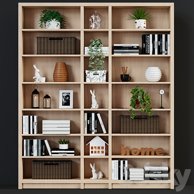 Ikea billy shelf 3DSMax File - thumbnail 1