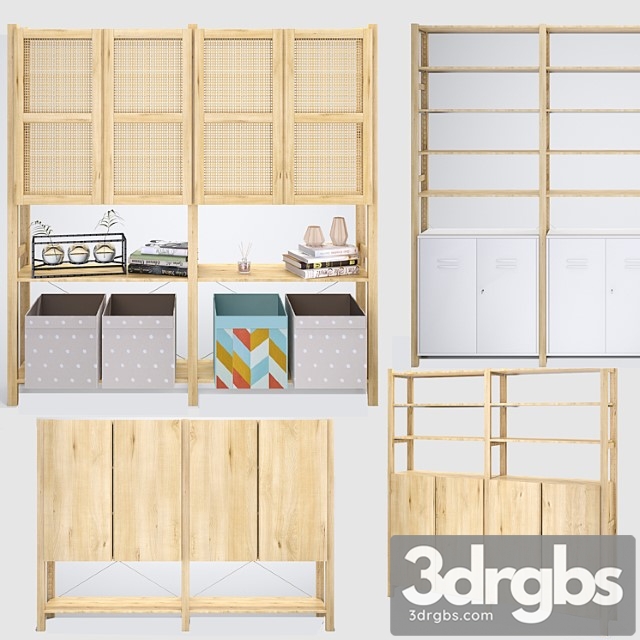 Ikea ivar ikea ivar shelving set 2 3dsmax Download - thumbnail 1