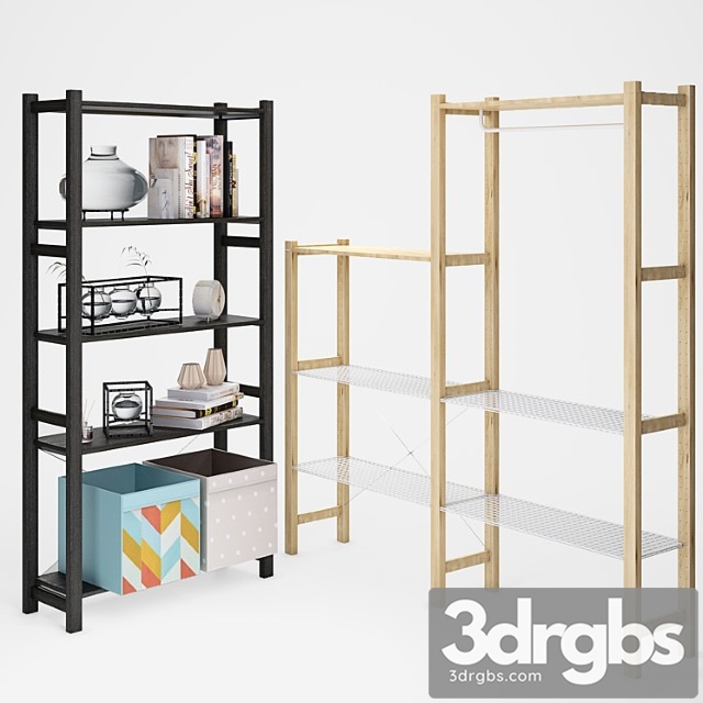 Ikea ivar ikea ivar shelving set_1 2 3dsmax Download - thumbnail 1