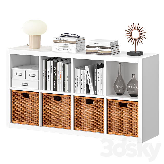 IKEA KALLAX Shelving Unit 77cm 3ds Max - thumbnail 1