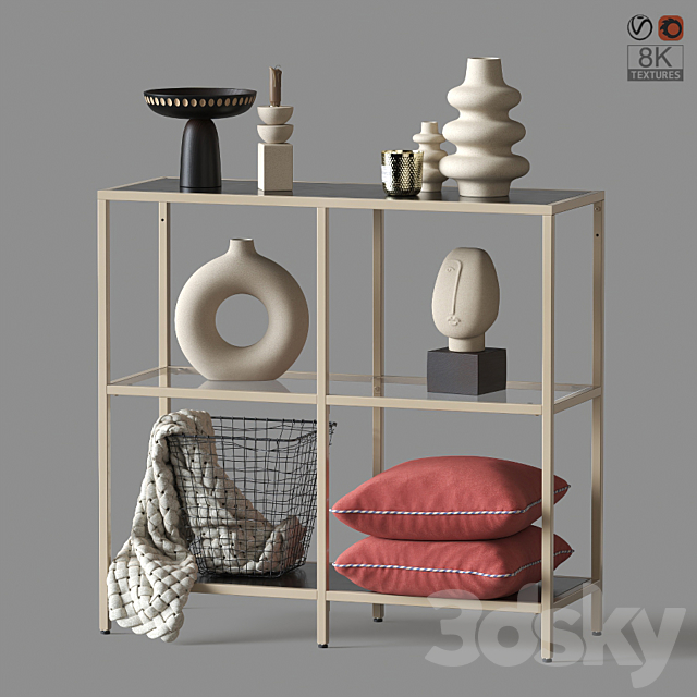 IKEA VITTSJO Shelf Unit 3DSMax File - thumbnail 1