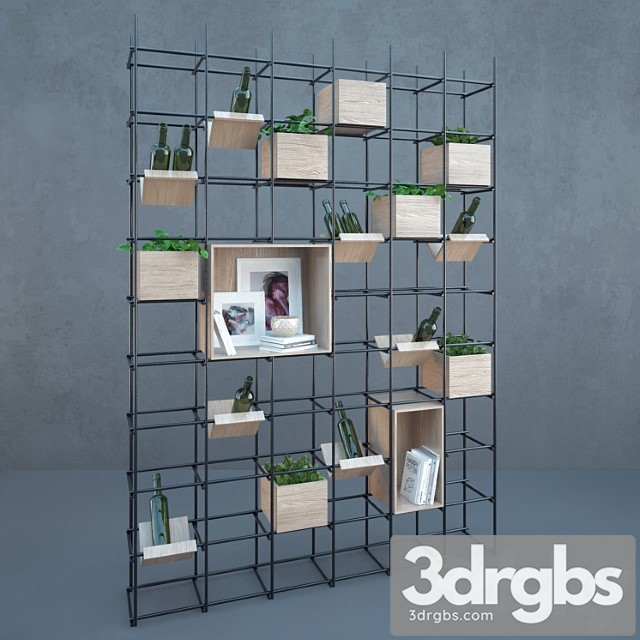 Iron Shelf For Kitchen 3dsmax Download - thumbnail 1