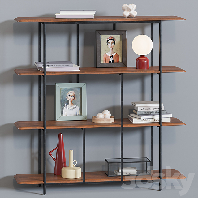 Jacobson Bookcase AM.PM 3DSMax File - thumbnail 2