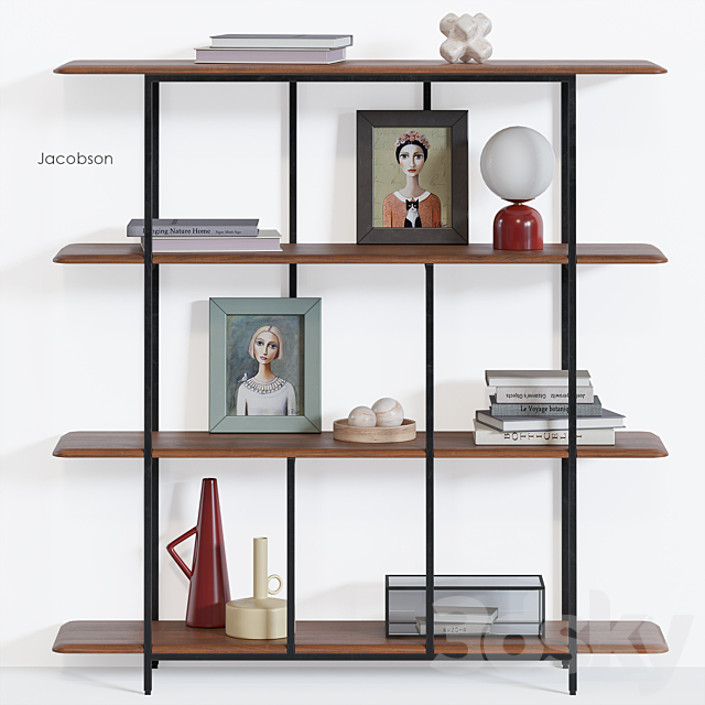 Jacobson Bookcase AM.PM 3DSMax File - thumbnail 5