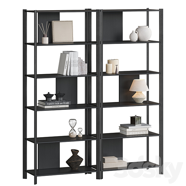 JÄTTESTA IKEA bookcase 3ds Max - thumbnail 3