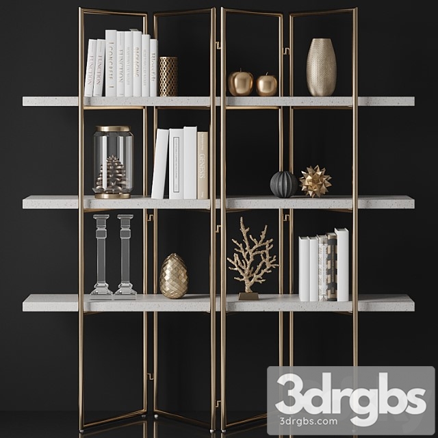 Kupa Concrete Bookcase 2 3dsmax Download - thumbnail 1