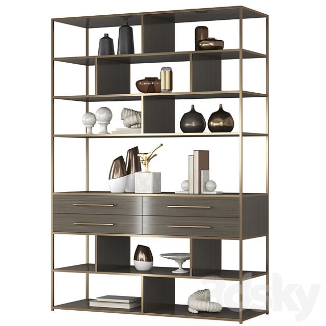 Mack etagere shelving unit 3DSMax File - thumbnail 1