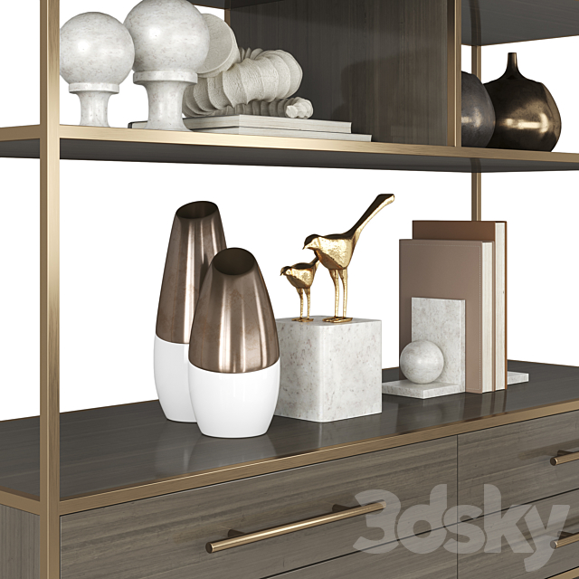 Mack etagere shelving unit 3DSMax File - thumbnail 2