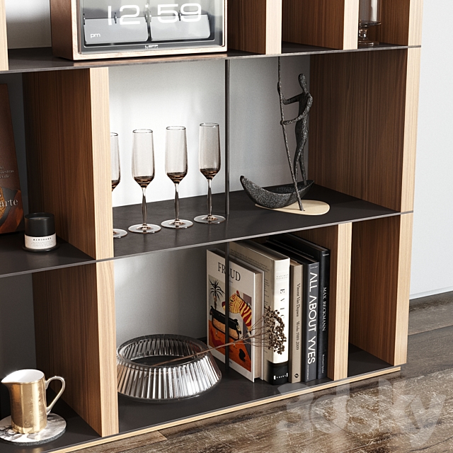 Manhattan bookcase 3DSMax File - thumbnail 5