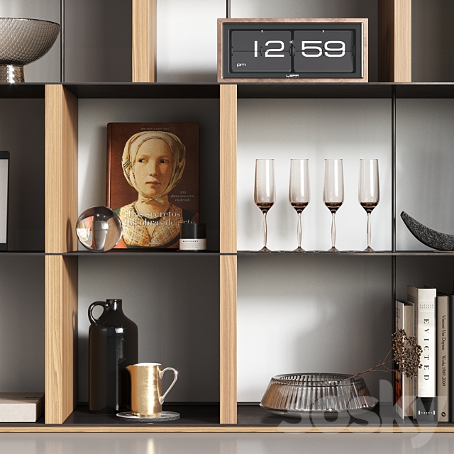 Manhattan bookcase 3DSMax File - thumbnail 6