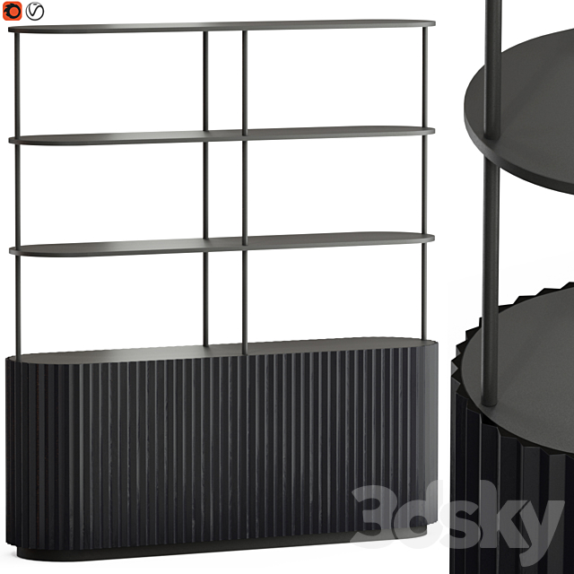 Milla & Milli Eternel Bookcase 3DSMax File - thumbnail 1