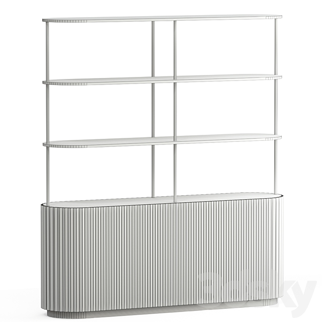 Milla & Milli Eternel Bookcase 3DSMax File - thumbnail 5